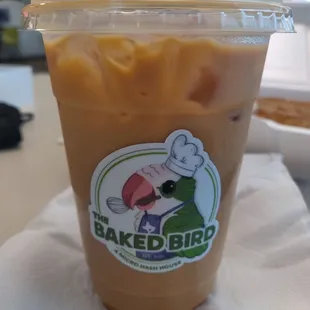 Iced caramel pecan latte from their specials... delicious!