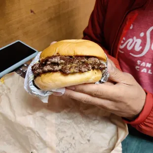 Double cheeseburger