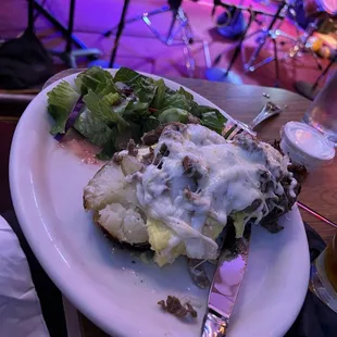 Half of one baked potato