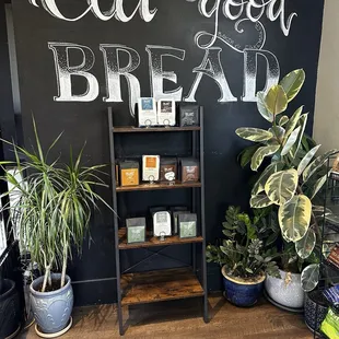 Mural on the inside of the business