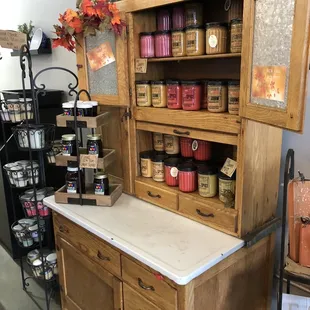Locally made candles and honey!