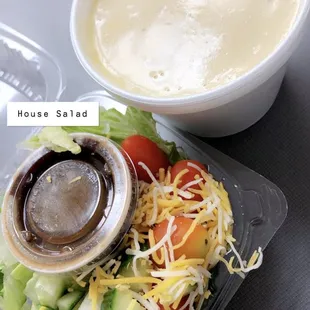 Cheesy Baked Potato Soup &amp; House Salad
