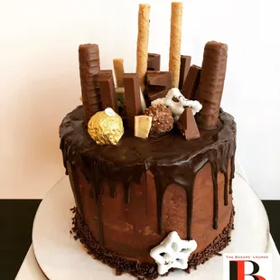 Double Barrel Chocolate Cake