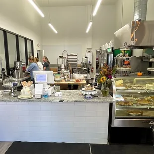 Counter Area and Kitchen