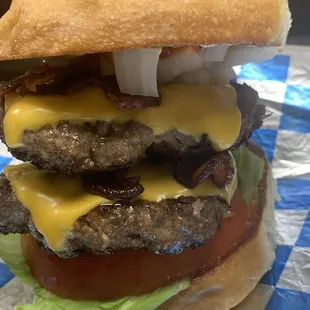 Double Signature Bacon Cheese Burger