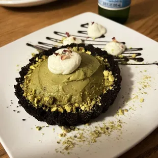 Pistachio panna cotta