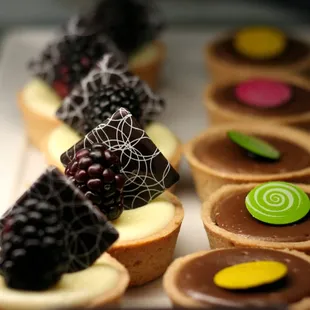 a variety of desserts