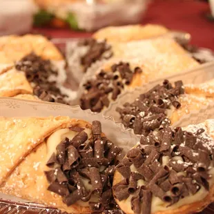 a chocolate filled pastry
