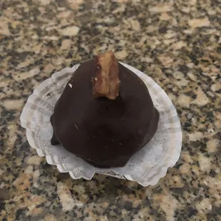 Bourbon ball made with Makers Mark. Yummy!