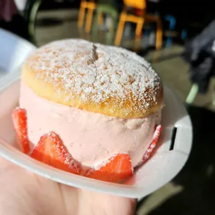 Strawberry donut