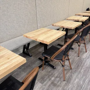 Plenty of tables inside