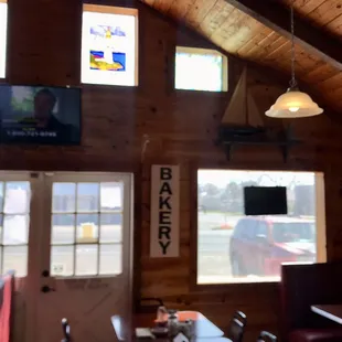 Inside restaurant