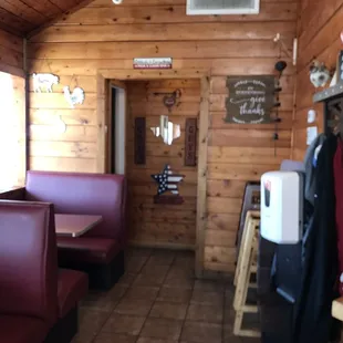 Inside restaurant