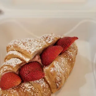 Strawberry croissant