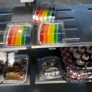 a variety of desserts