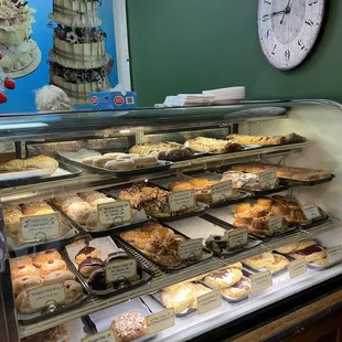 a display of pastries