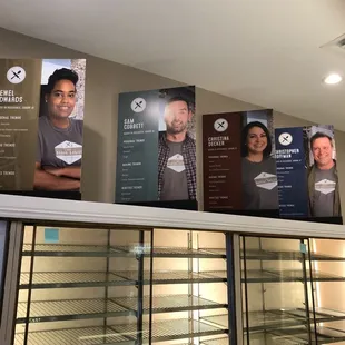 The bakers, bios, and their colors to match their goods