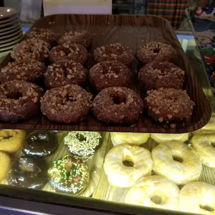 Blueberry crumb donuts!