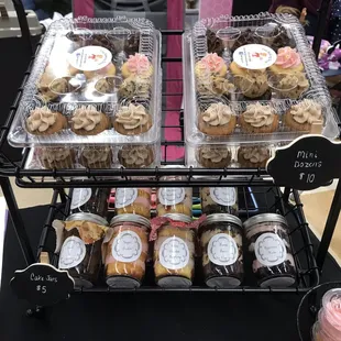 Try our mini cupcakes or cake jars! They also make great gifts.