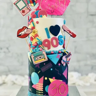 Small 2'tier cake 5"//6"