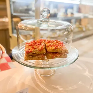 Strawberry shortcake pop tarts