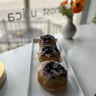 food, dough desserts, donuts