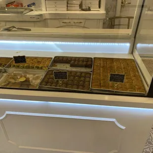 Variety of baklava