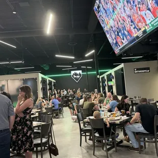 HitTrax batting suites in the back