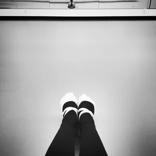 Newly expanded studio with a great floor, lots of mirrors, and plenty of barre space.