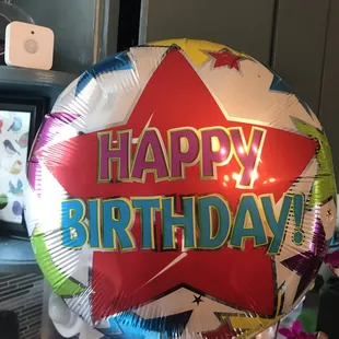 1 happy birthday balloon