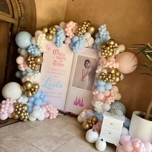 Custom made Cinderella Book Backdrop