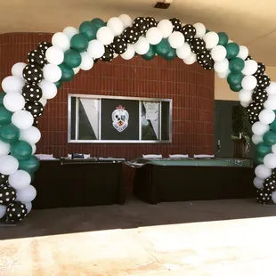 Super fun arch for St Mary's High School