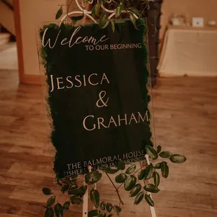 Handmade Welcome Sign