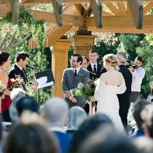 A beautiful fall wedding on the Balmoral House pergola