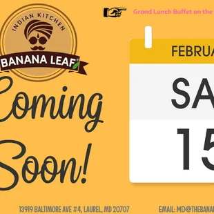 a calendar with the date coming soon