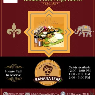 the grand opening of banana leaf mega lunch