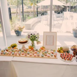 The set up for the anti wedding themed european summer soiree.