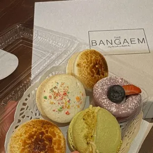 a box of assorted pastries
