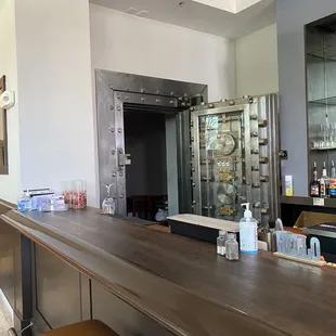  a view of the bar