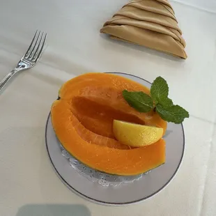 Fresh papaya! Best papaya I've had on island