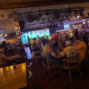 people sitting at tables