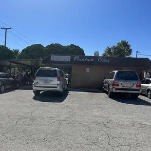 cars parked in a parking lot