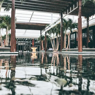 The Courtyard at The Setai with newly-installed retractable awning for enjoyment rain or shine.