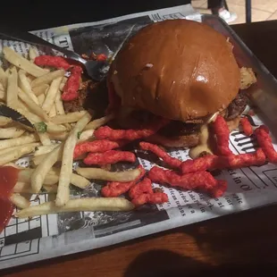Hot and Spicy Burger.  Yum!
