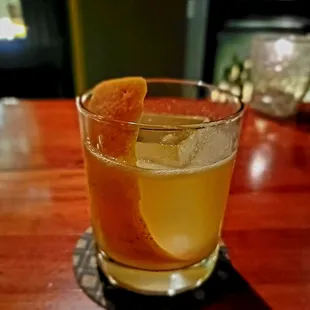 a glass of orange juice