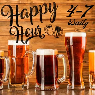 Now boasting over 25 Craft Beers and 60+ Wines! Join us for happy hour from 4-7 pm daily with something different going on every night! #Ope