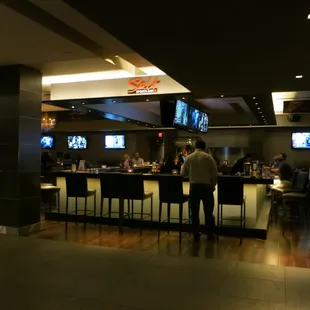 people sitting at the bar