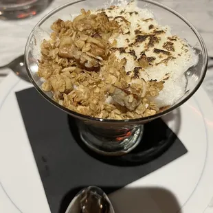 Dark chocolate budino