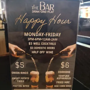 Happy Hour Menu