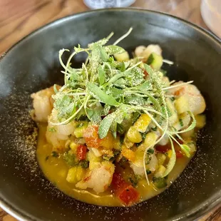 Rock Shrimp Polenta
